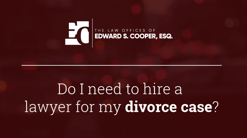 Do I need to hire a lawyer for my NJ divorce case?